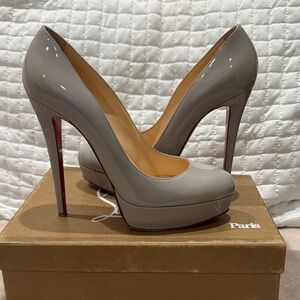 Christian Louboutin Bianca patent heel Grey